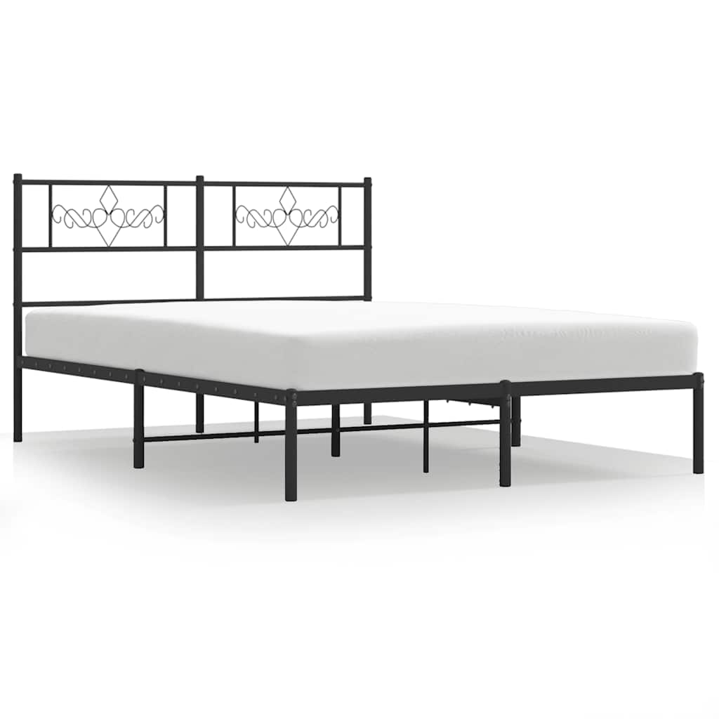 Bed Frame Metal Bed Frame Rectangular Bed Frame with Headboard