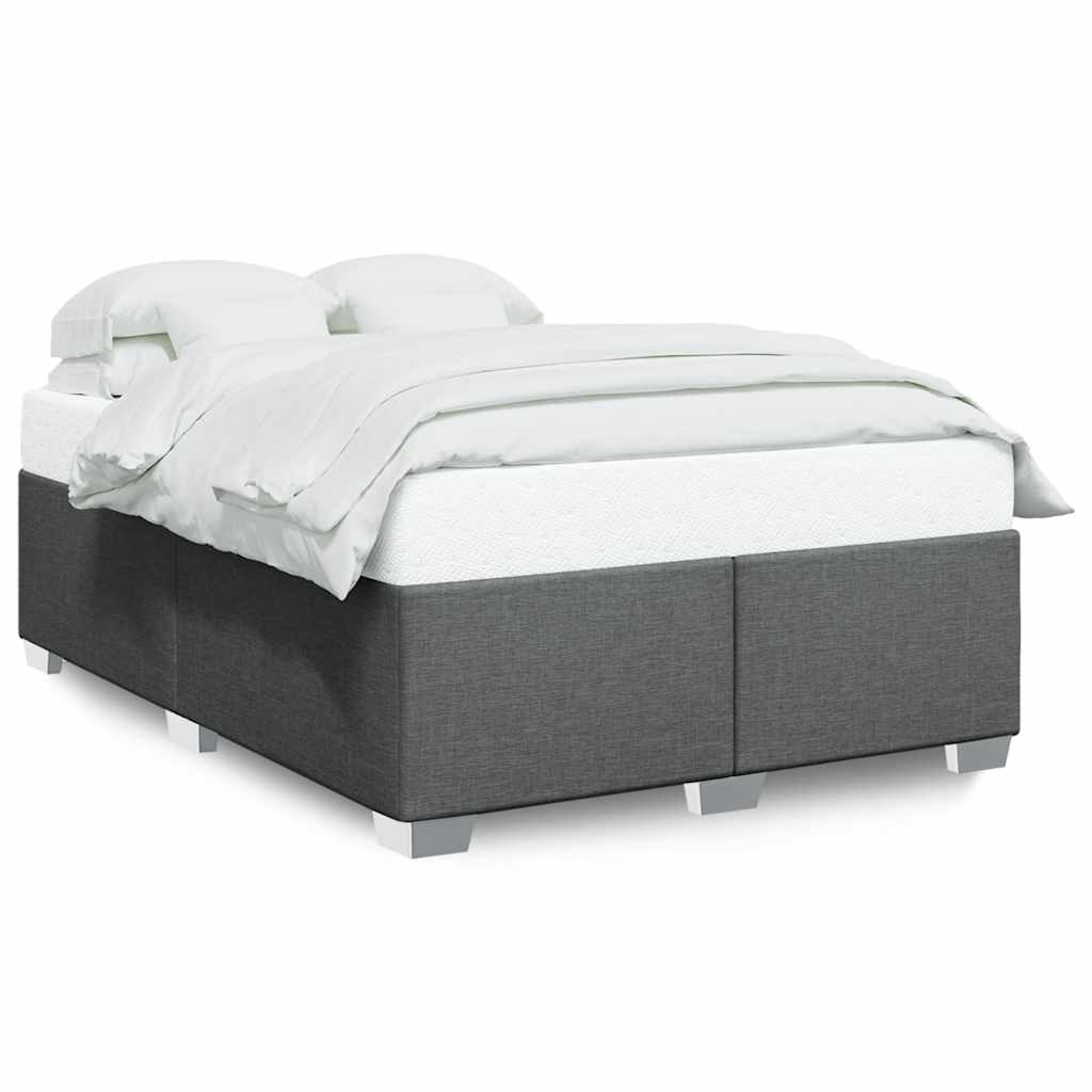 Bed Frame without Mattress Dark Gray聽Full Fabric