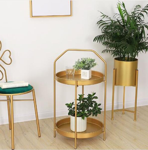 Bedside table with dual edges  
Modern bedroom furniture decor  
Living room layered design  
Compact portable tea table for hotels