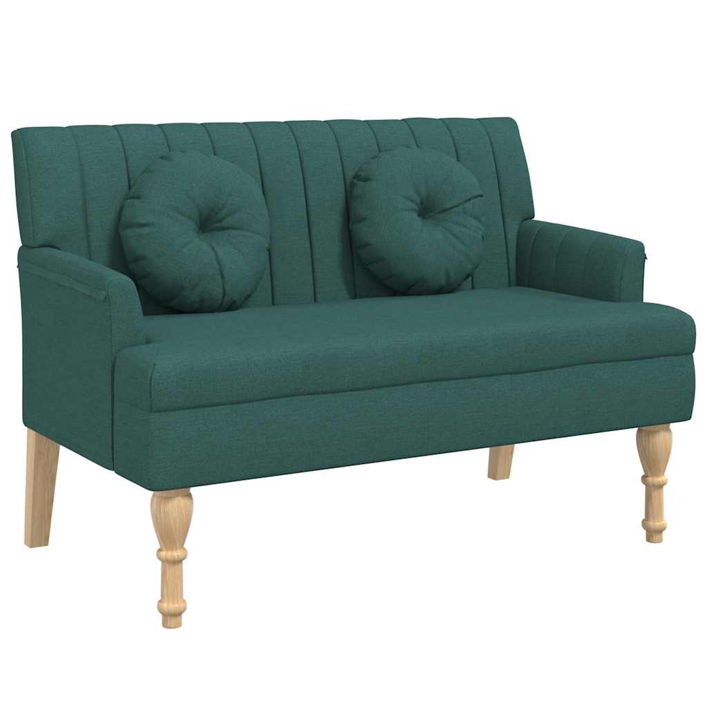 Bench Dark Green Fabric (100% polyester) Medium Bench