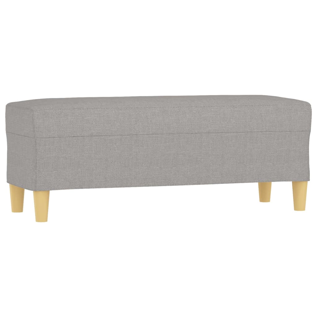 Bench Light grey 100% polyester, plywood, foam Medium Bench