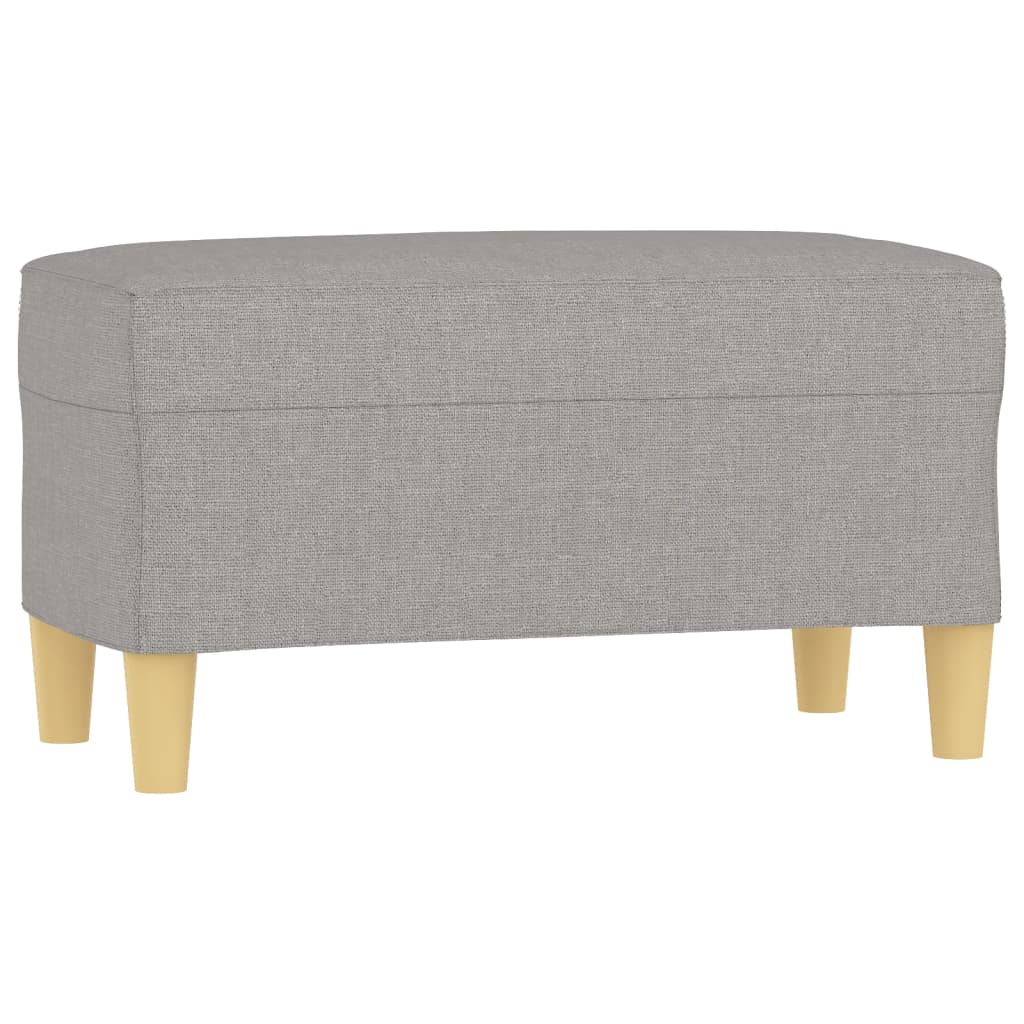 Bench Light Grey Fabric (100% polyester), Plywood, Foam