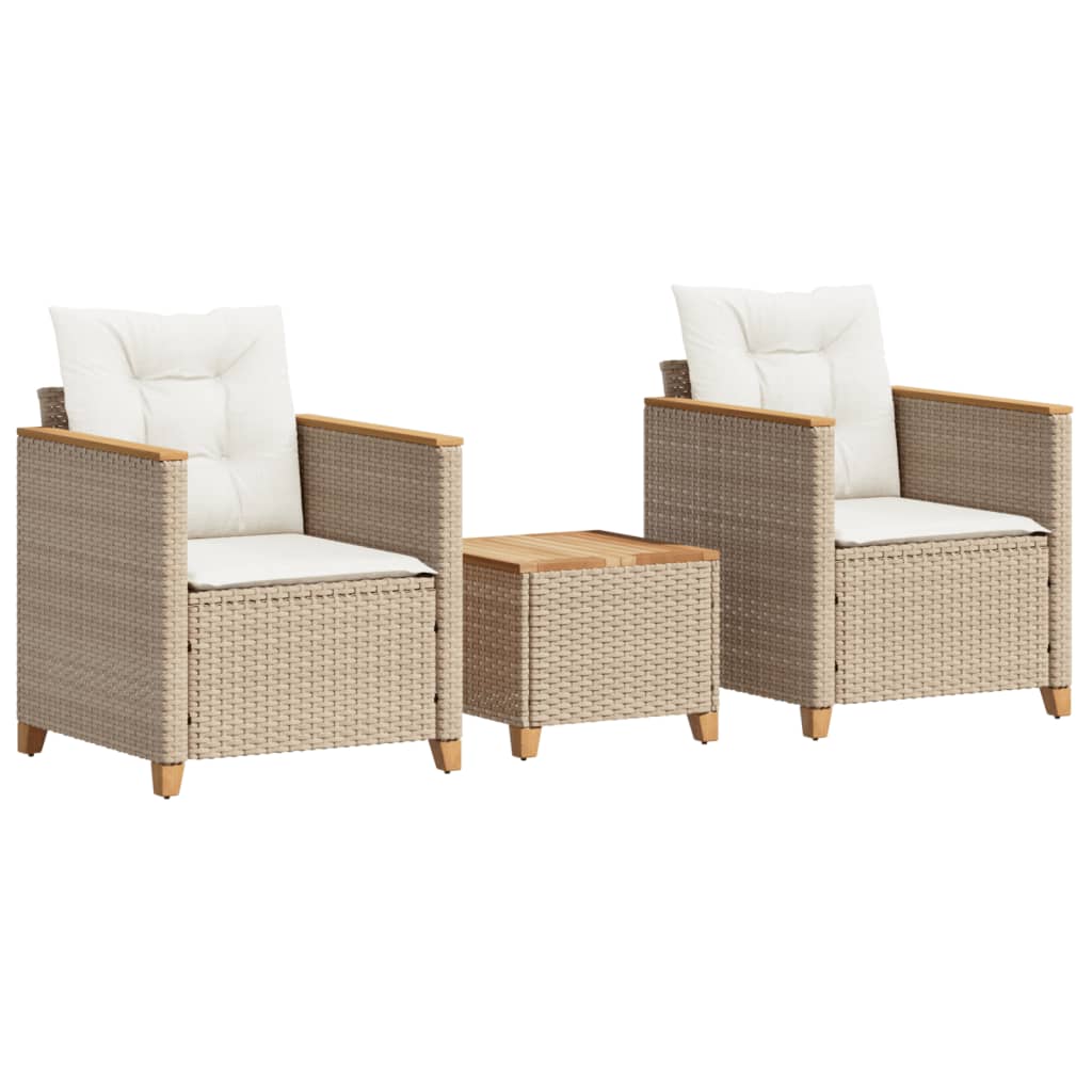 Bistro Set Beige, Cream White