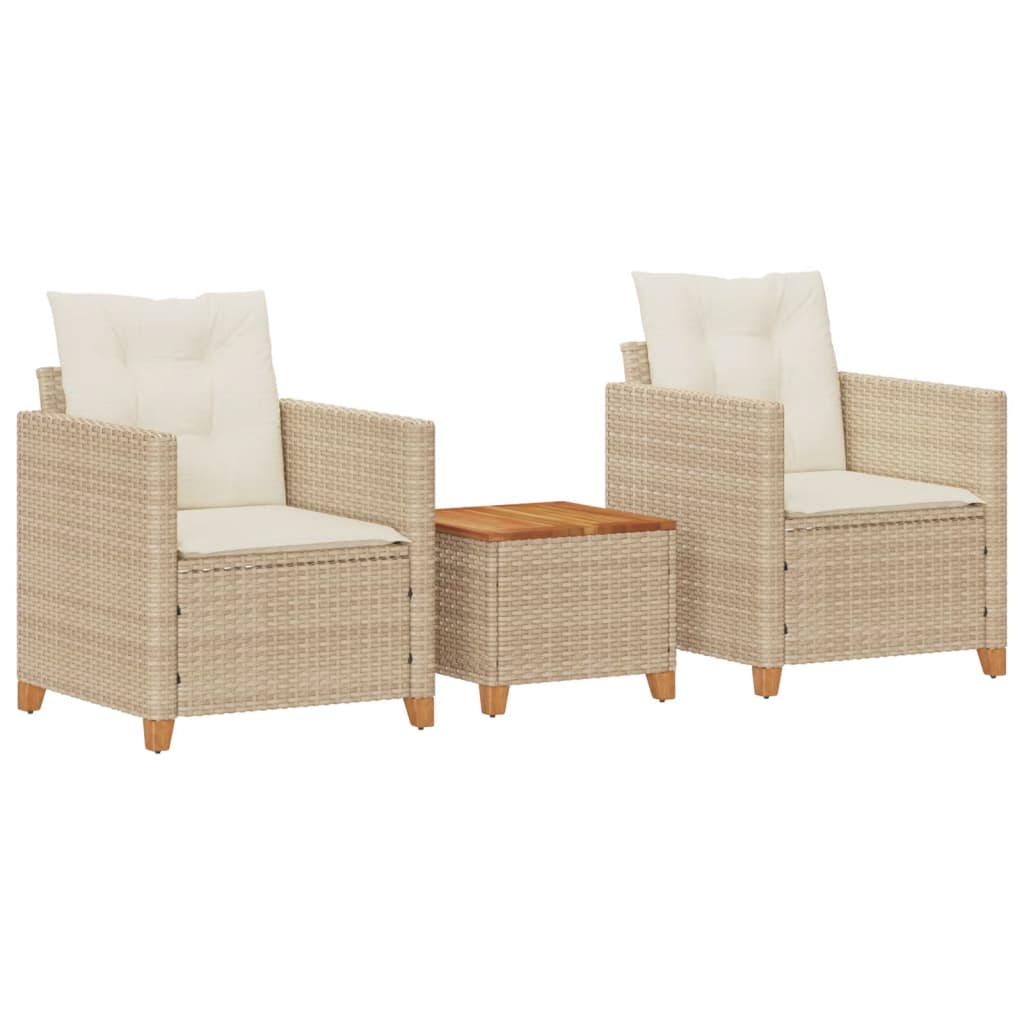 Bistro Set Beige, Cream White