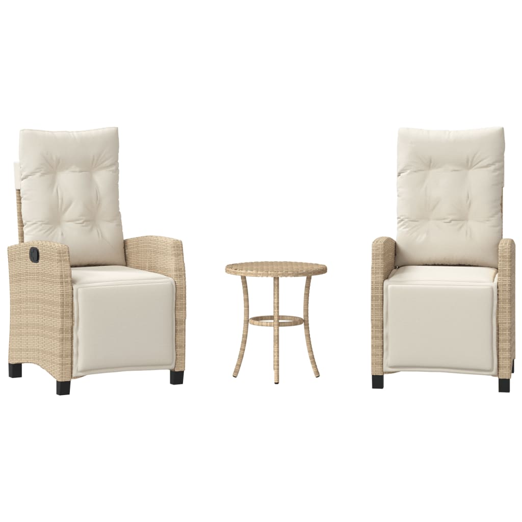 Bistro Set Beige, Cream white