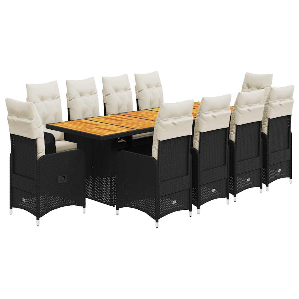 Bistro Set Black and Cream white