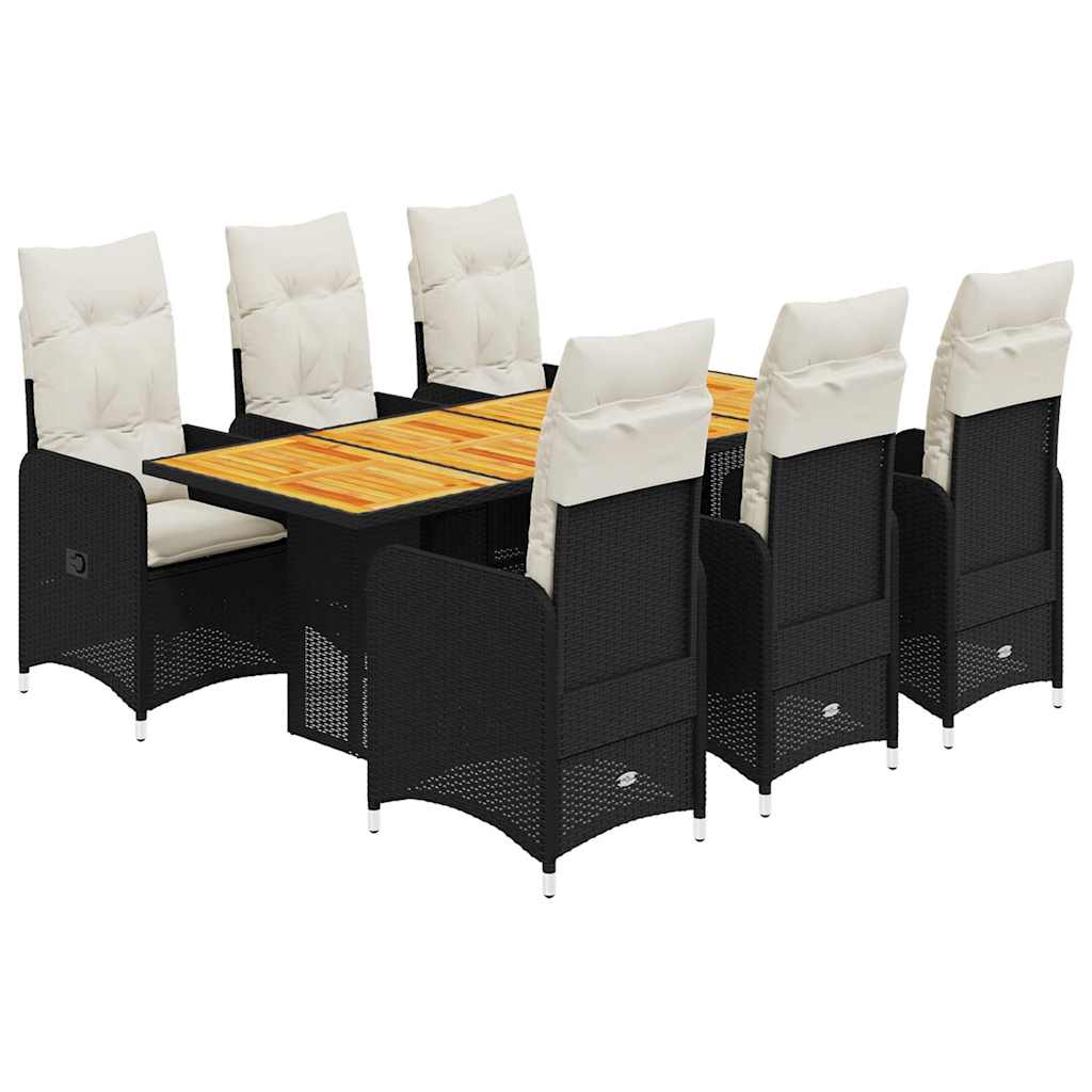 Bistro Set Black, Cream White