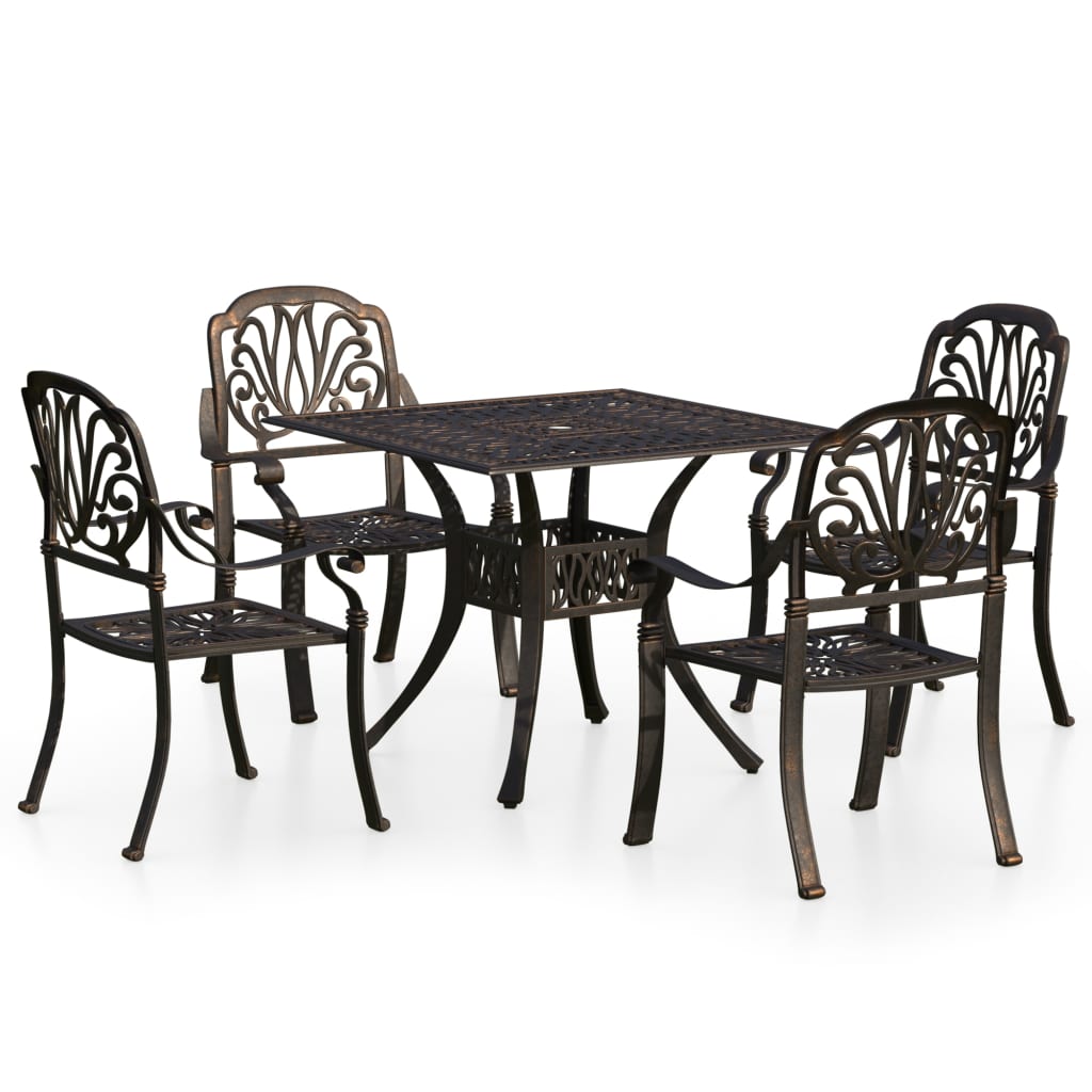 Bistro Set Bronze Cast aluminum Standard Bistro Set Round