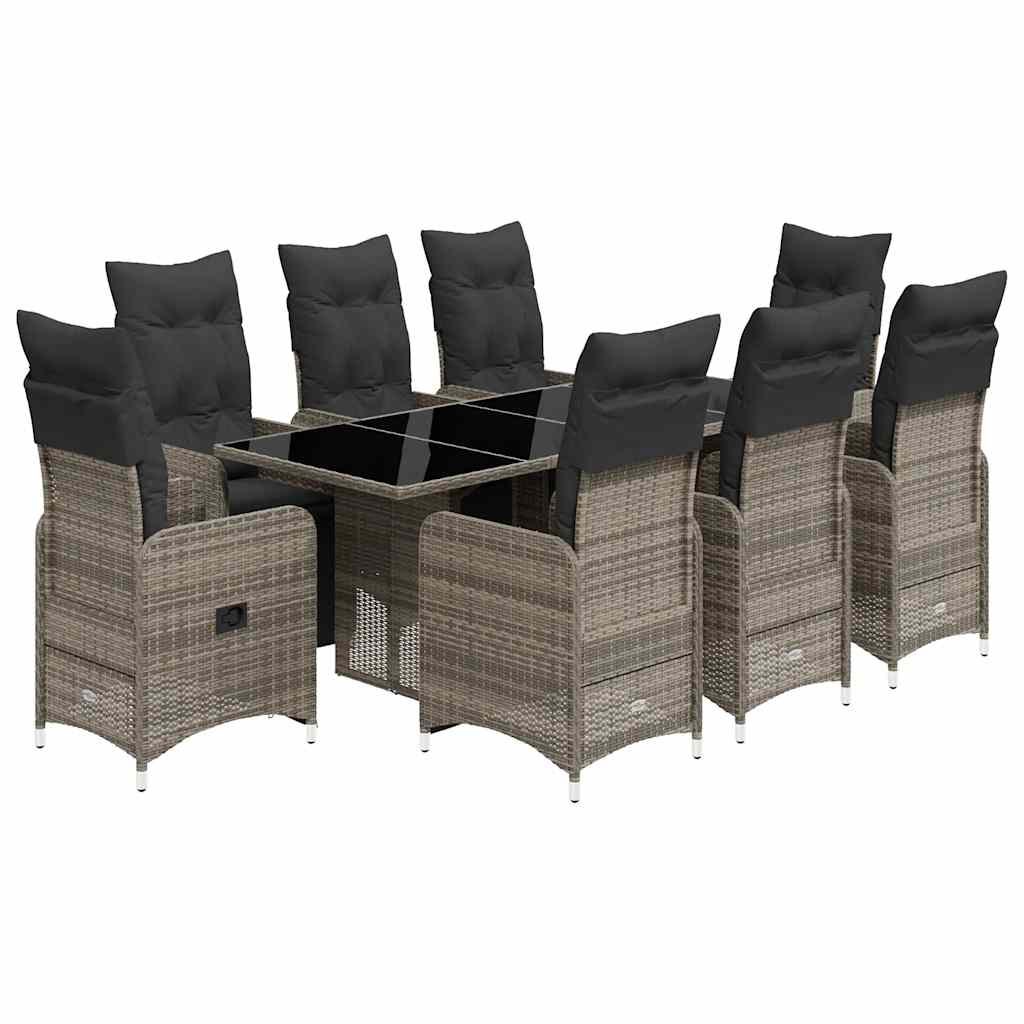 Bistro Set Gray, Dark Gray