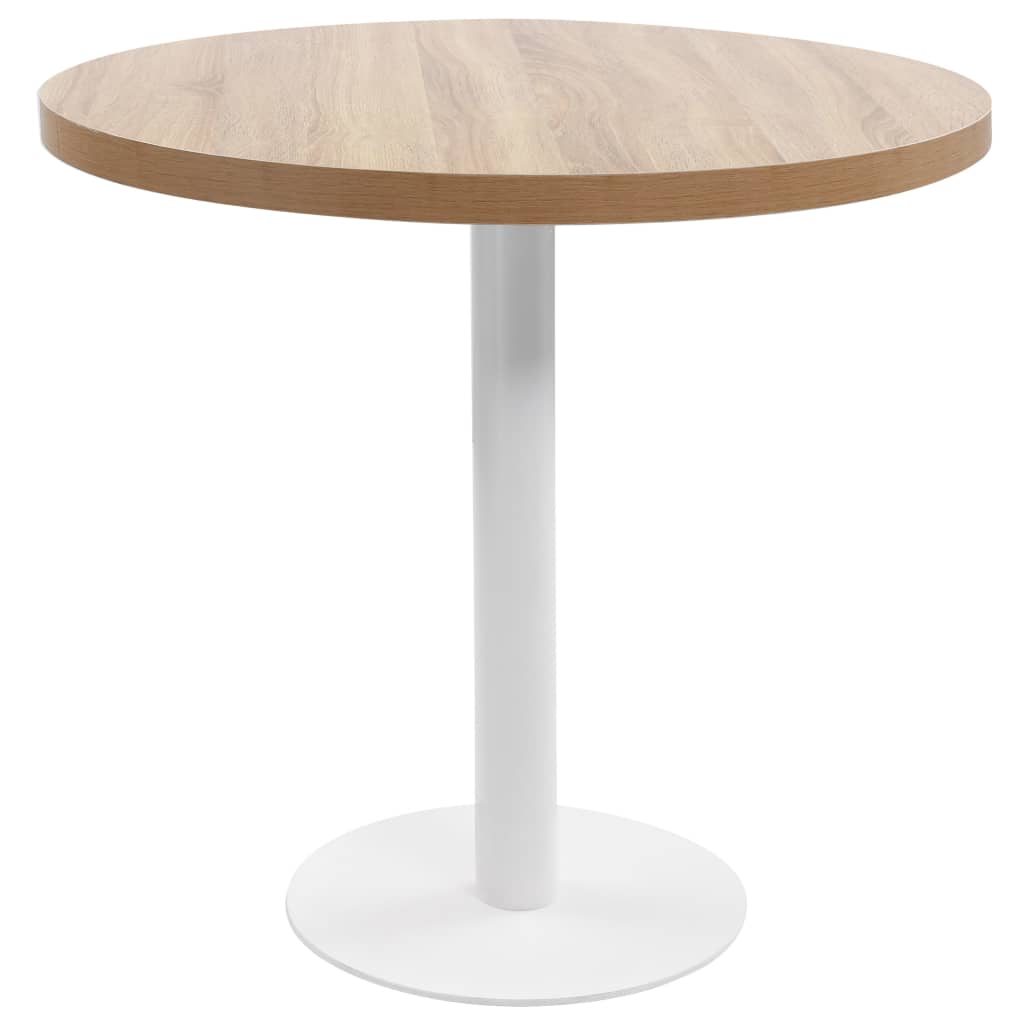 Bistro Table Light brown and white