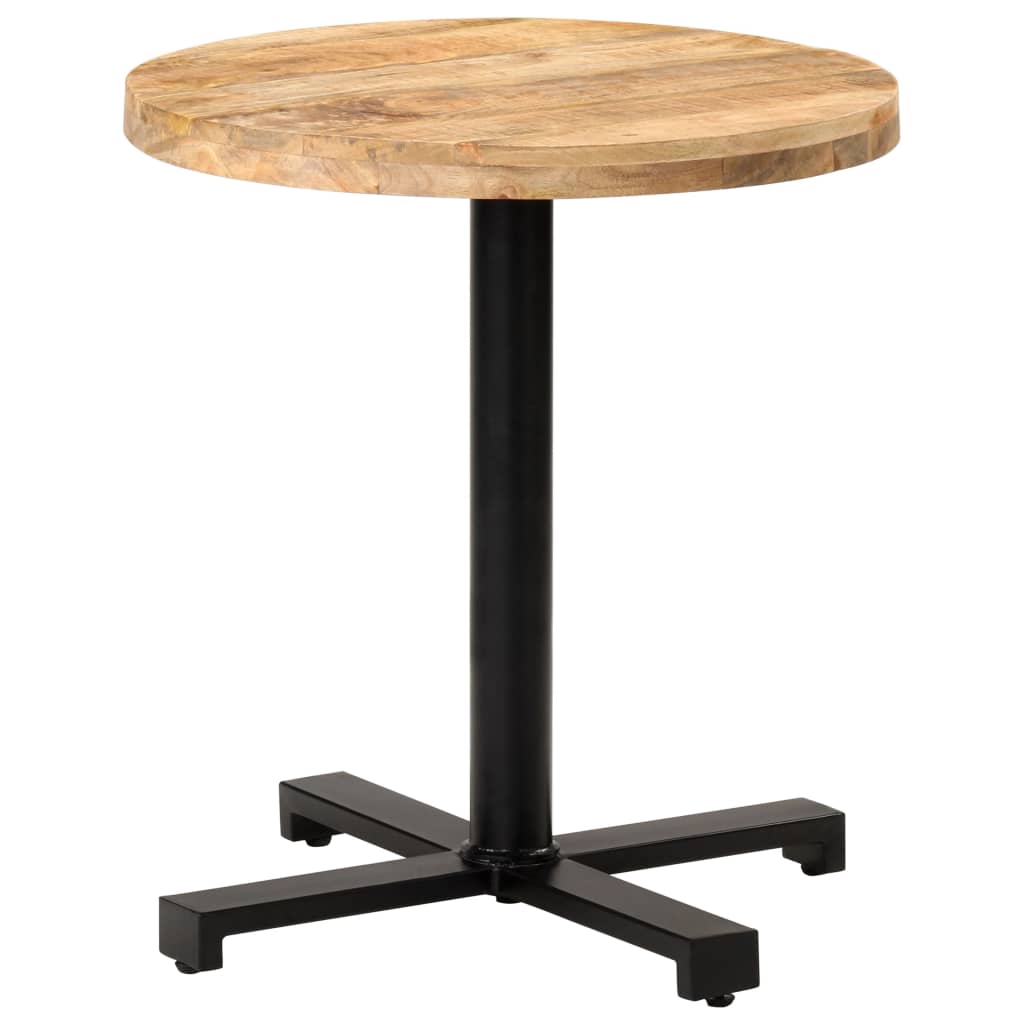 Bistro Table Natural Mango Wood and Black