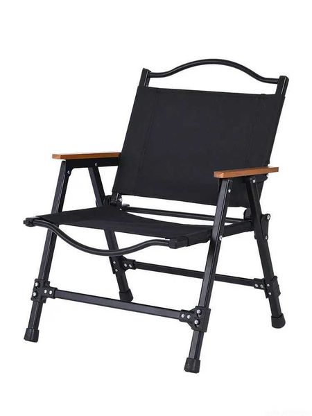 Black Rovab Kermit Folding Chair Outdoor Portable Cam Chair New Beach ChairW241111