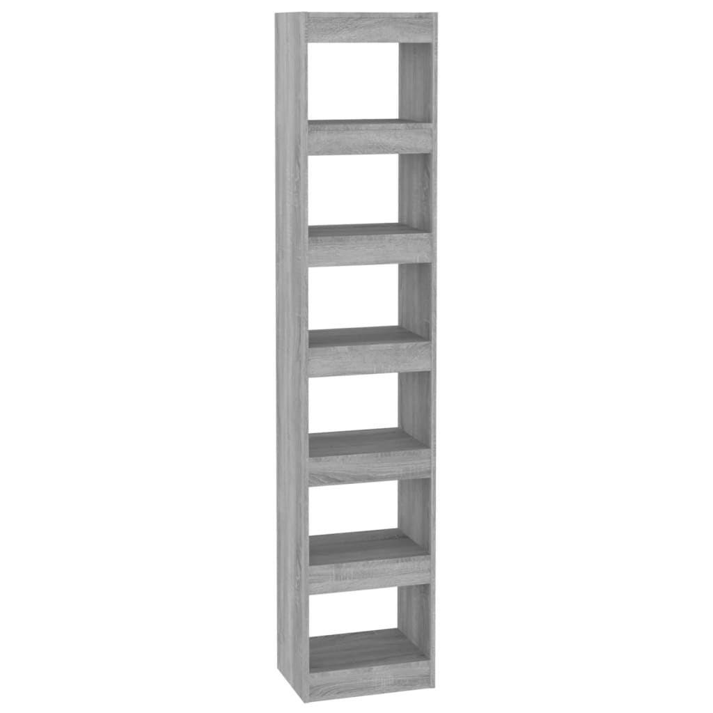 Book Cabinet Grey Sonoma Engineered Wood Tall Book Cabinet