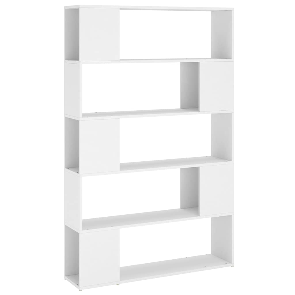 Book Cabinet Room Divider White Engineered wood 39.4x9.4x61.0 in