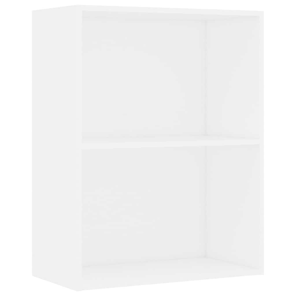 Book Cabinet White Engineered Wood Medium Book Cabinet