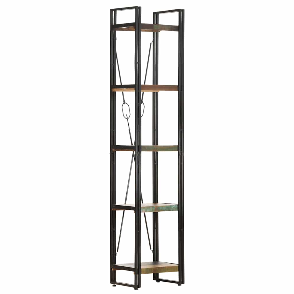Bookcase Mixed color Solid reclaimed wood Large Bookcase