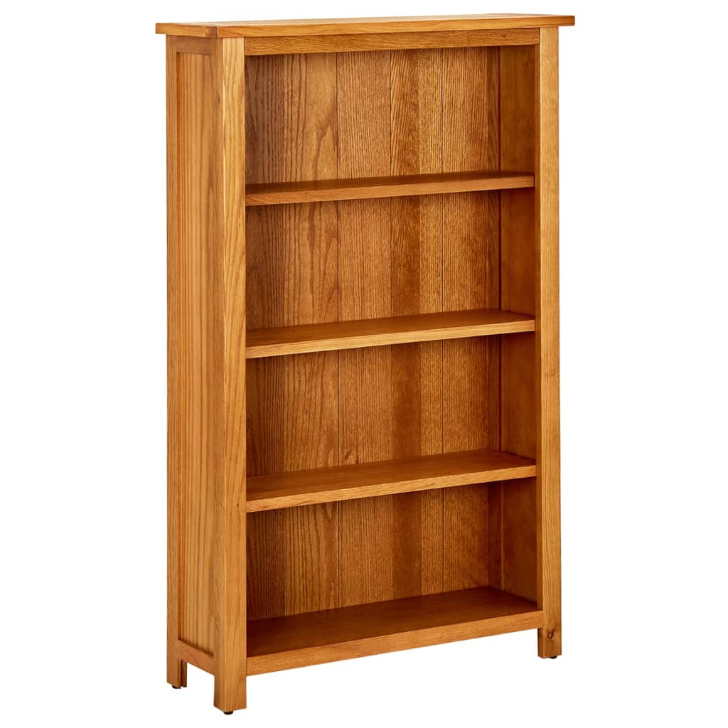 Bookcase Natural Oak Solid Oak Wood Standard Bookcase