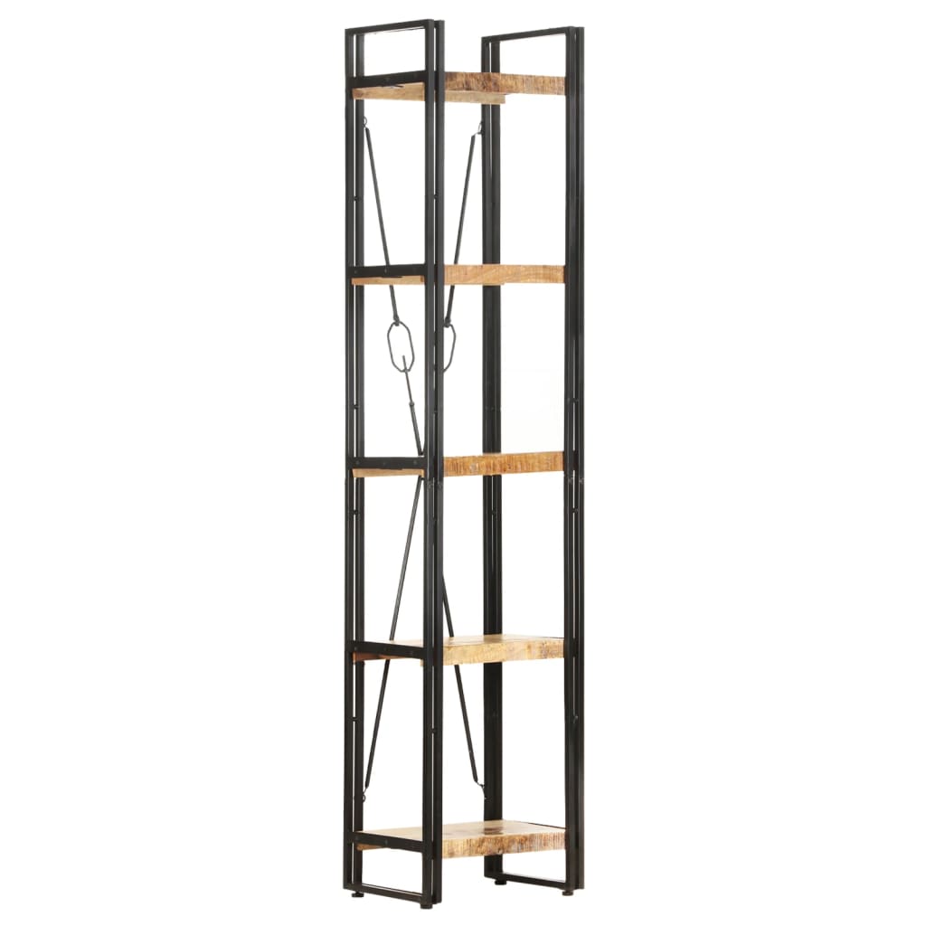 Bookcase Natural wood and black