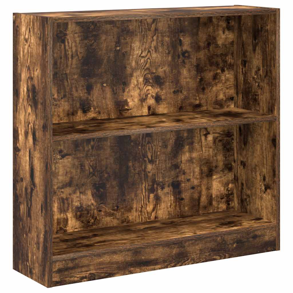 Bookcase Smoked Oak Engineered Wood Medium Bookcase Rectangular