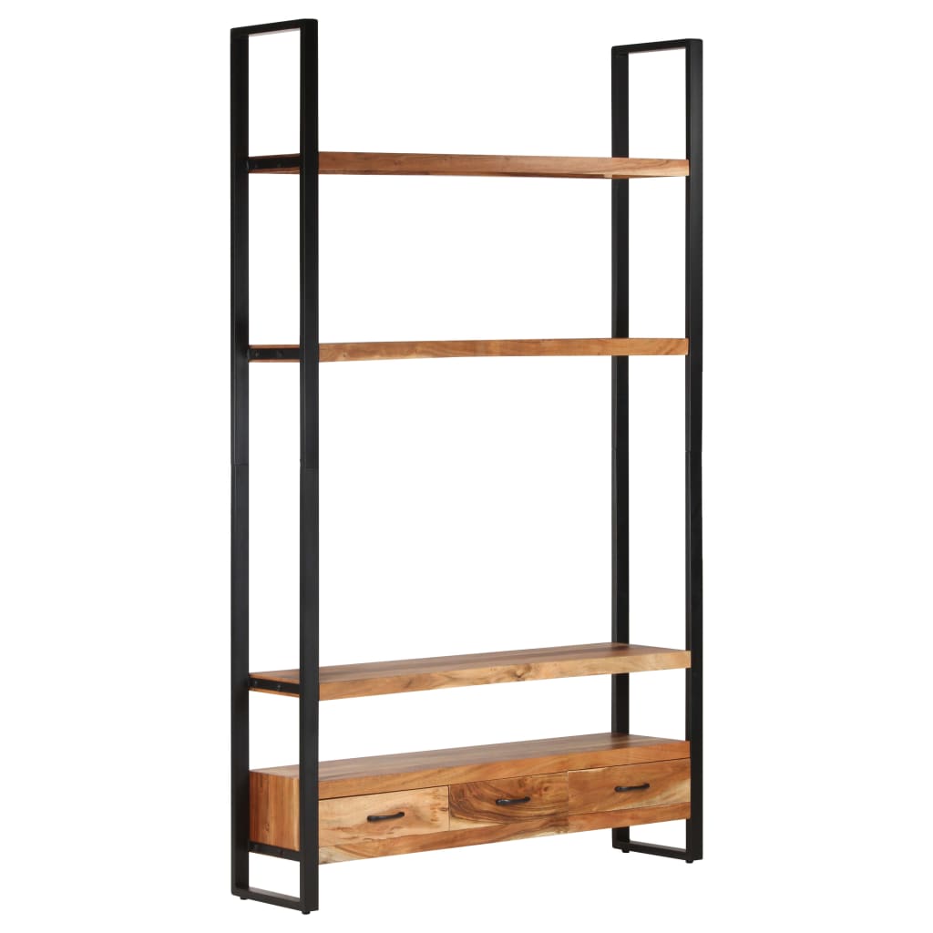 Bookshelf Natural Acacia Solid Acacia wood Large Bookshelf