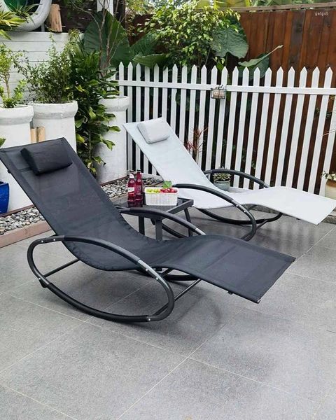 Camp furniture for outdoor relaxation, beach beds and lounge chairs ideal for villa pools, indoor breaks, and leisure time