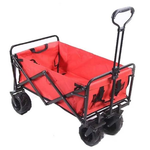 Camping cart portable folding handcart for outdoor picnics, off-road adventures, and shopping