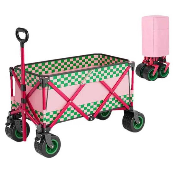 Camping multifunctional shopping cart foldable for beach, garden, and shopping use
