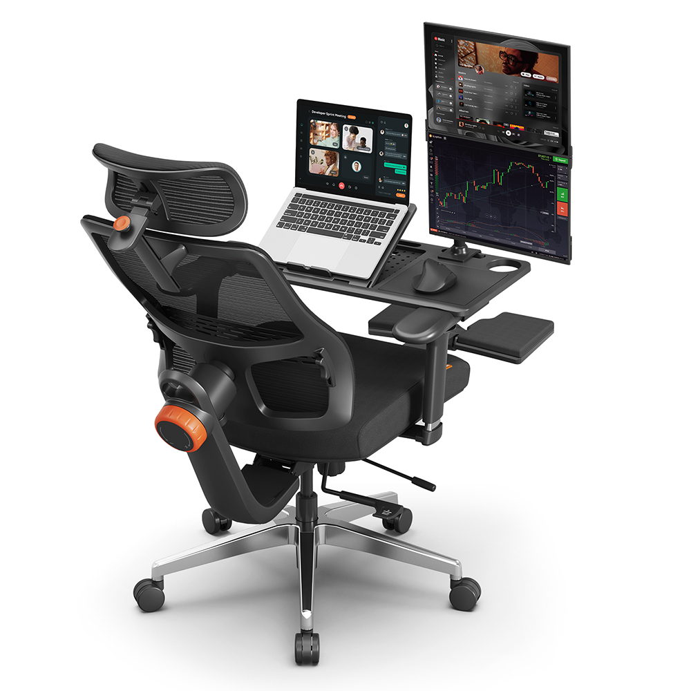 Chaise ergonomique NEWTRAL MagicH-BPro avec poste de travail amovible D