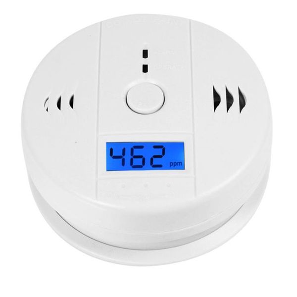 CO Carbon Monoxide Detector Alarm with LCD Display for Gas Poisoning and Fire Safety Monitoring