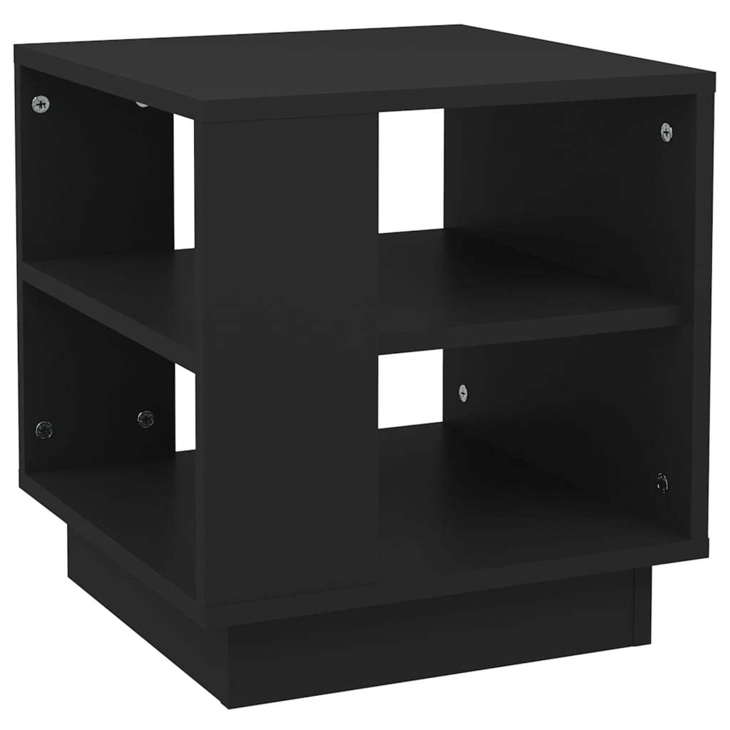 Coffee Table Black Engineered wood 15.7x15.7x16.9 in Coffee Table