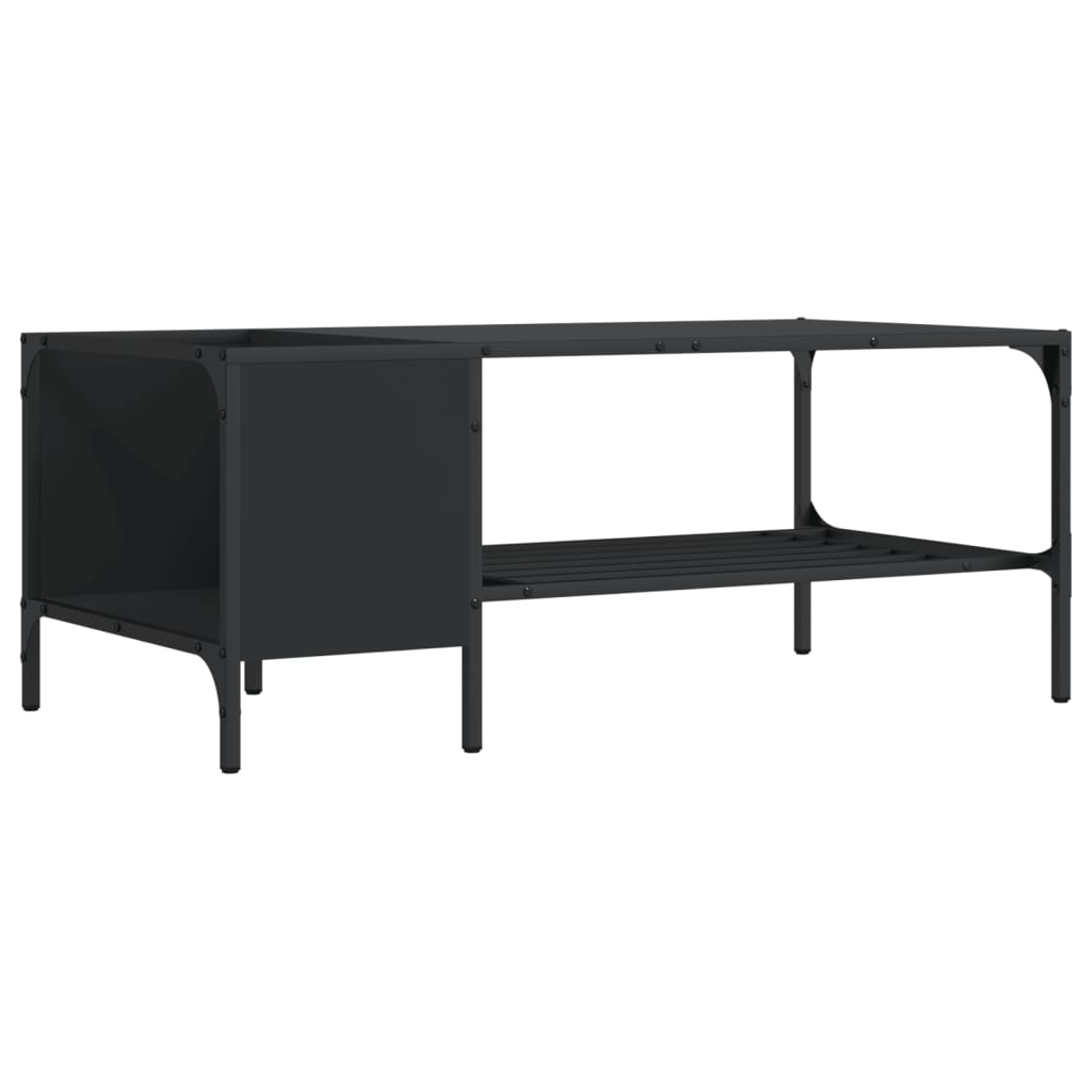 Coffee Table Black Engineered wood, Metal Medium Coffee Table