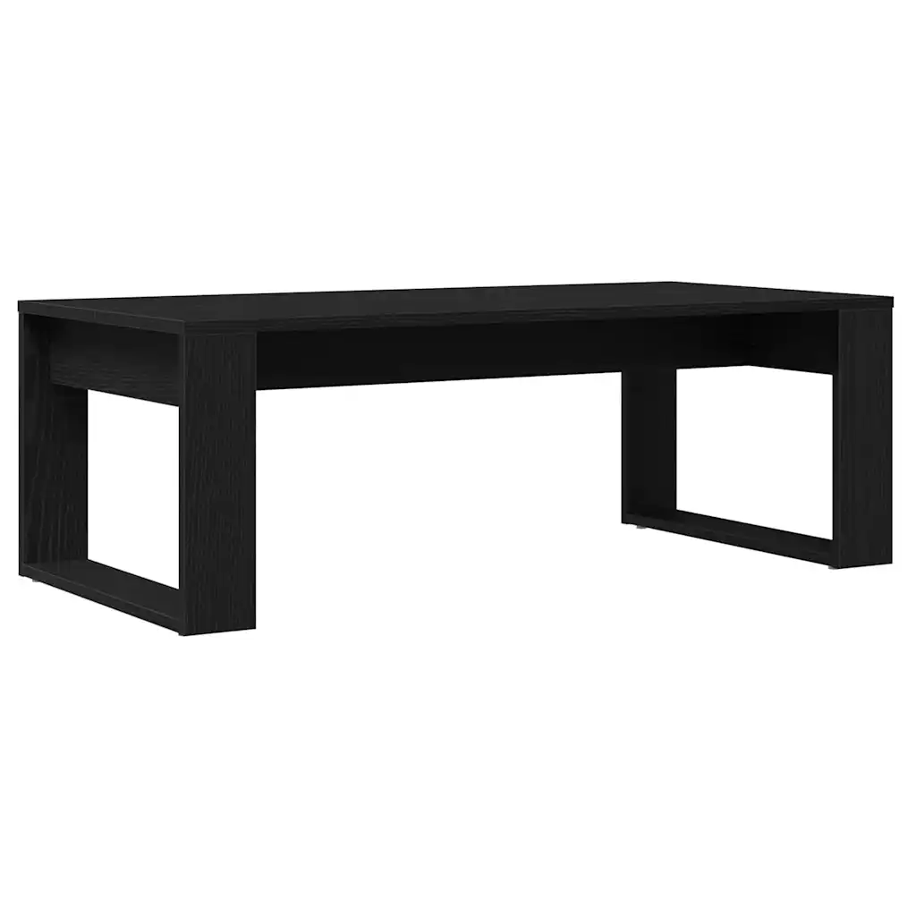 Coffee Table Black Oak 40.16 x 19.69 x 13.78 in Engineered Wood