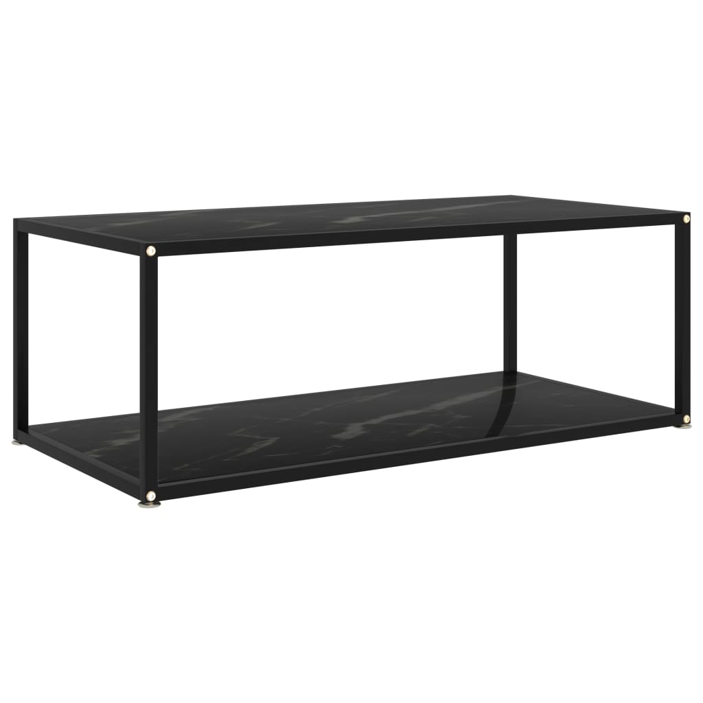 Coffee Table Black Tempered glass, powder-coated steel Medium