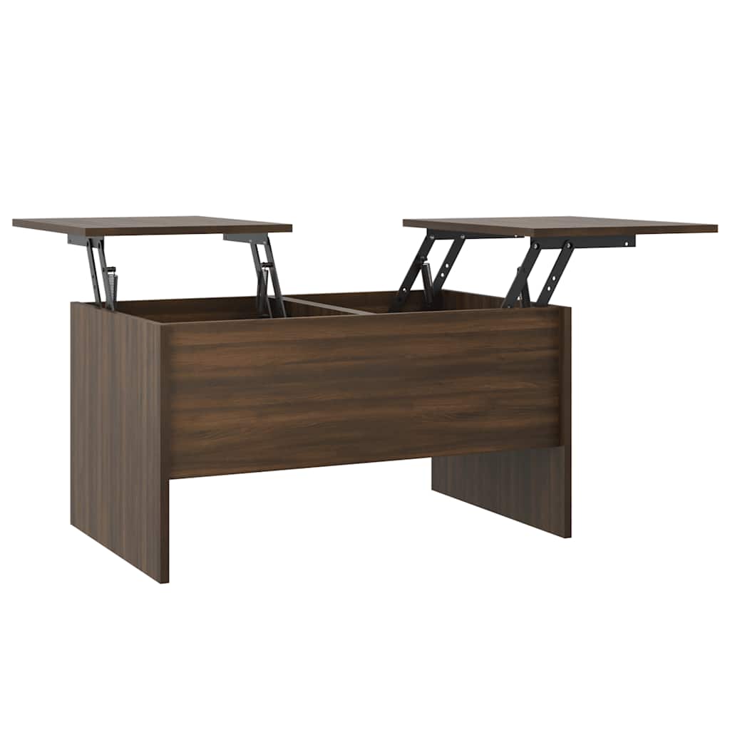 Coffee Table Brown Oak Engineered Wood