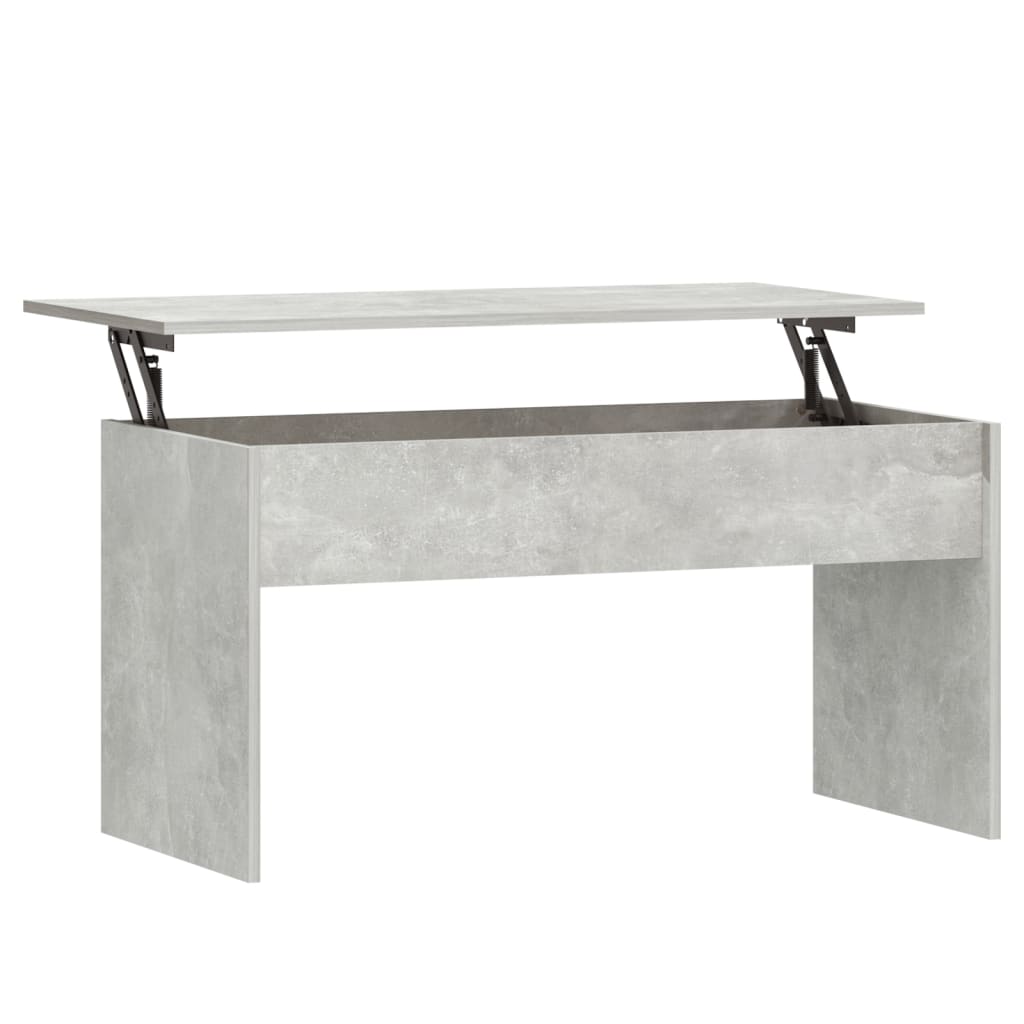 Coffee Table Concrete Grey Engineered Wood Medium