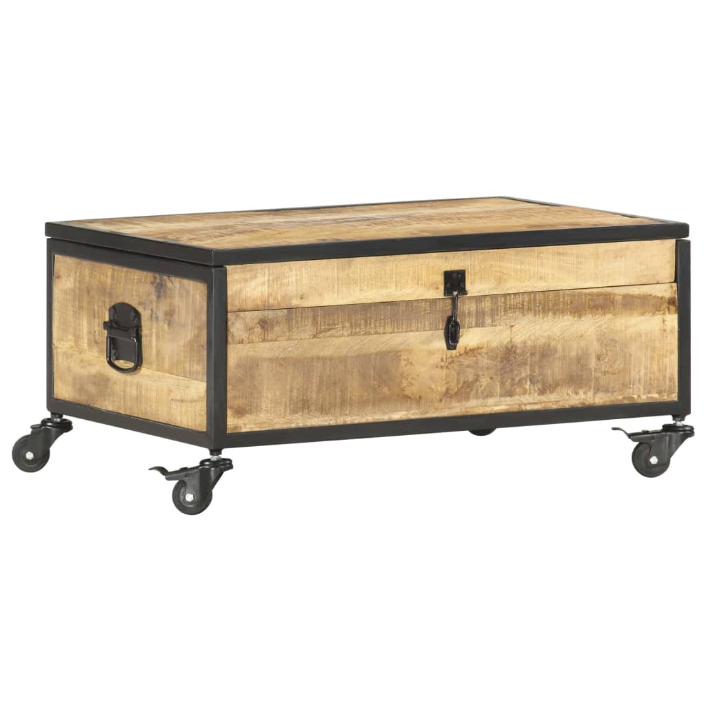 Coffee Table Green Solid mango wood, rubber wood, iron Medium