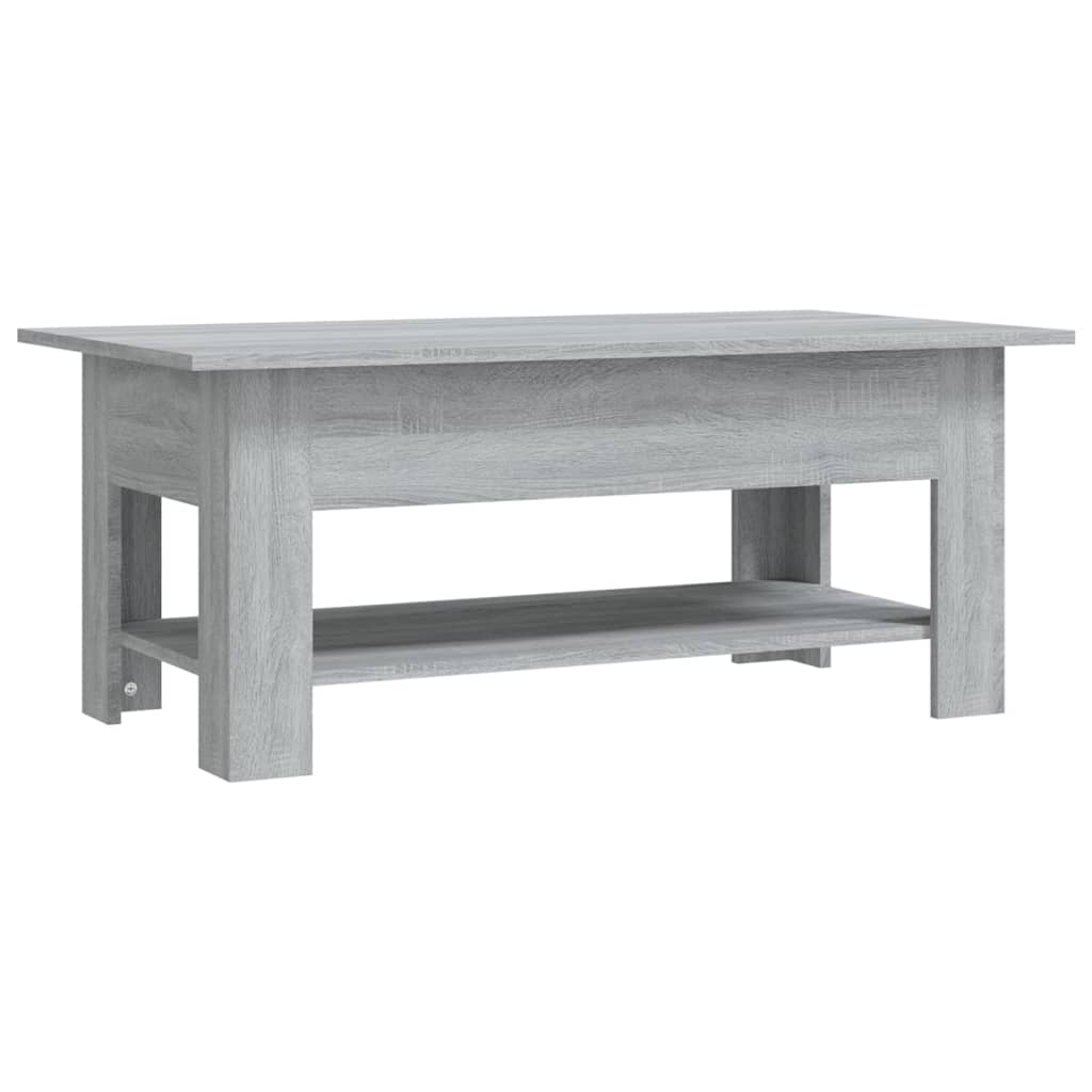 Coffee Table Grey Sonoma Engineered Wood 40.2 x 21.7 x 16.5 in