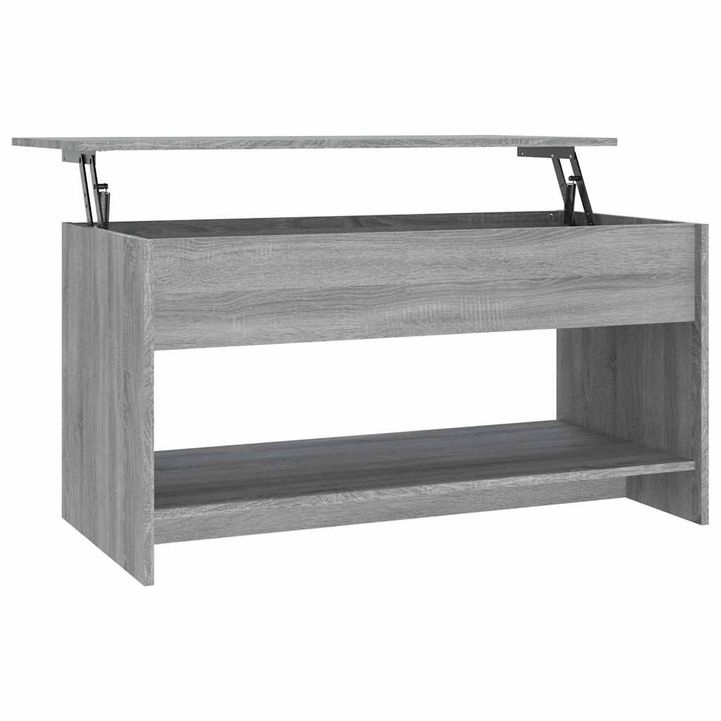 Coffee Table Grey Sonoma Engineered Wood Medium Height-Adjustable