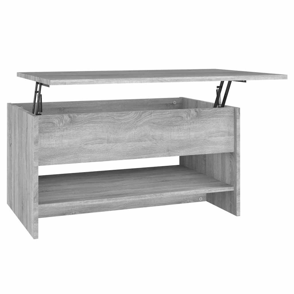 Coffee Table Grey Sonoma Engineered Wood Medium Height-Adjustable