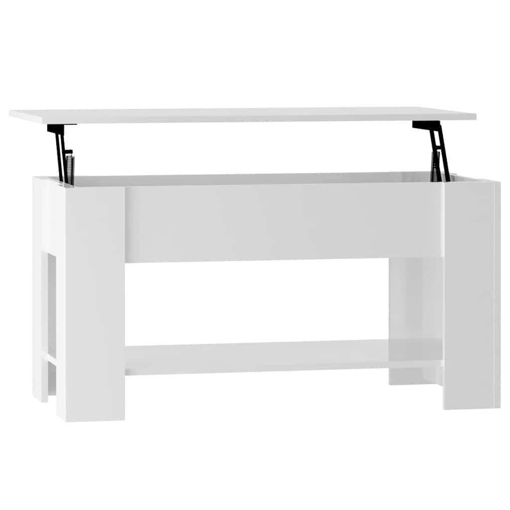 Coffee Table High gloss white Engineered wood Medium