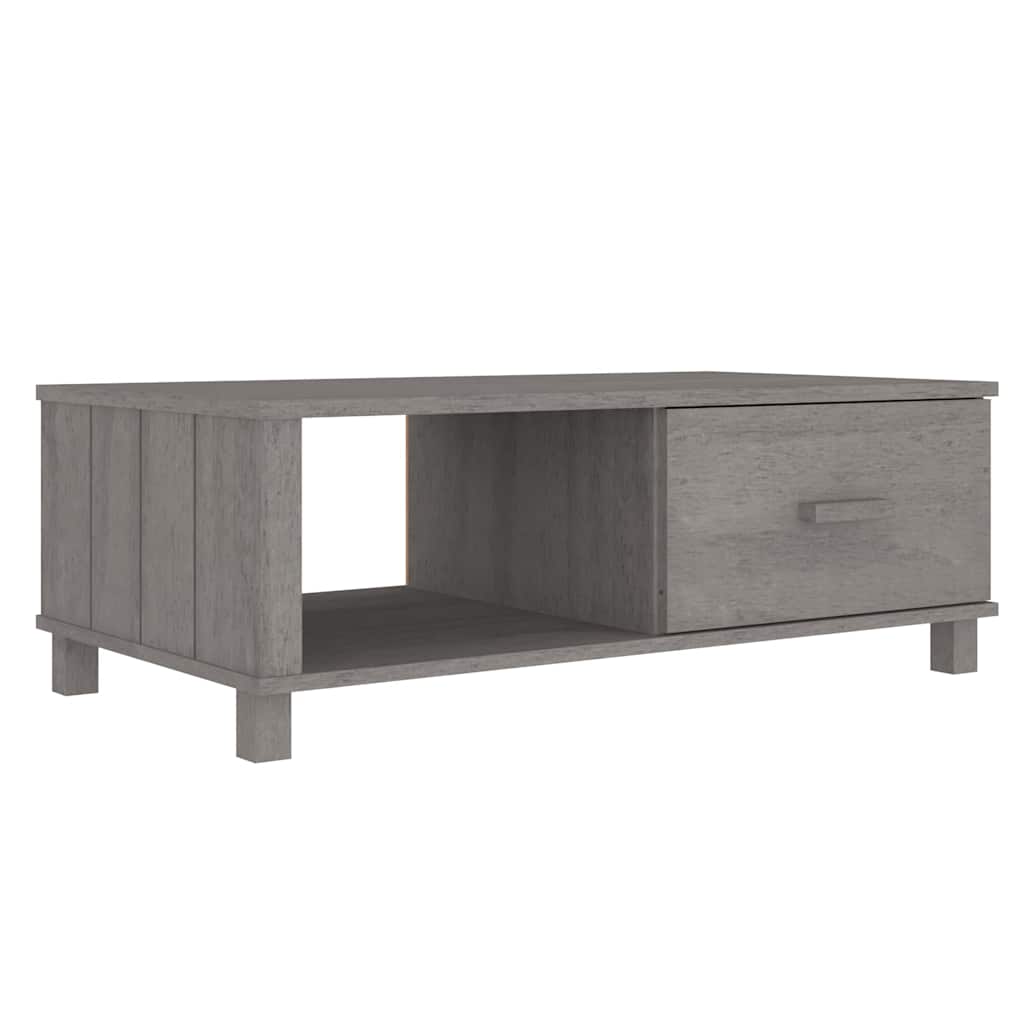 Coffee Table Light grey Solid pine wood, MDF Medium Coffee Table