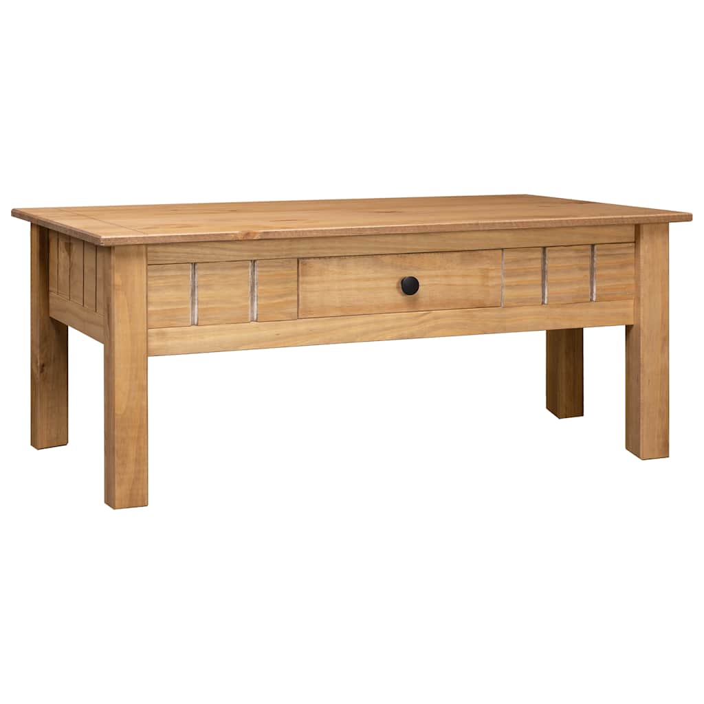Coffee Table Natural wood Solid pine wood Medium Drawers