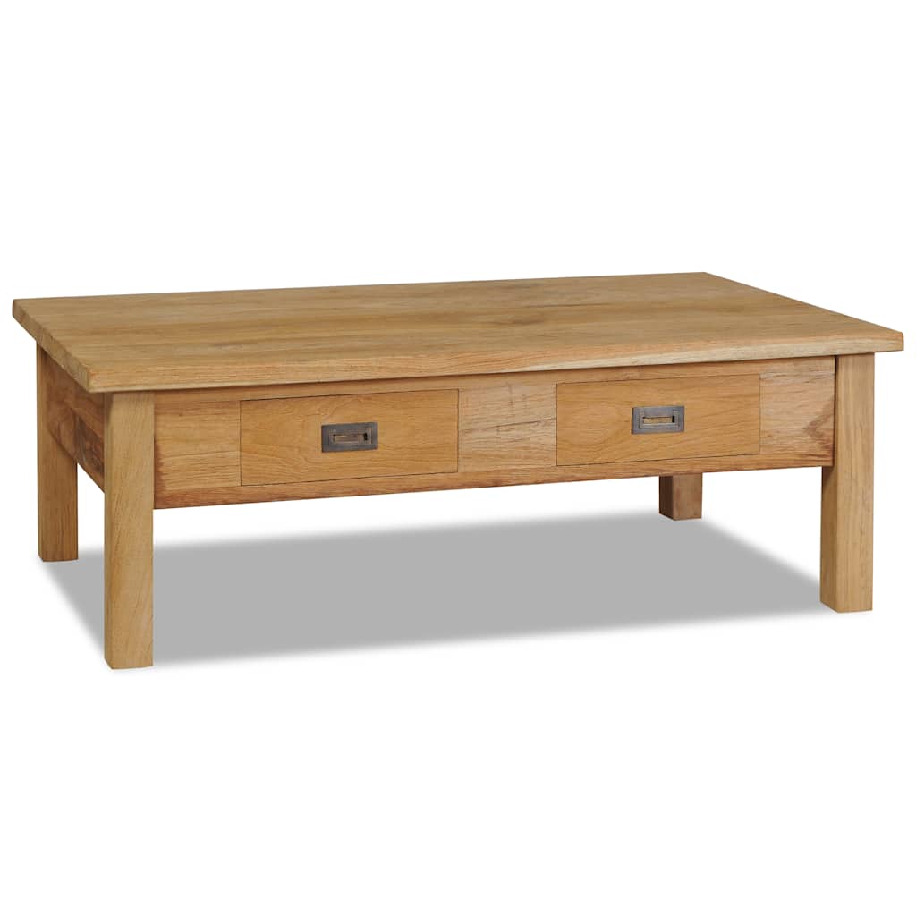 Coffee Table Natural wood Solid teak Medium Storage