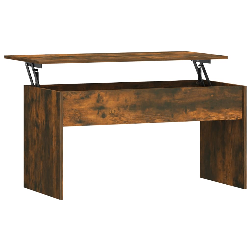 Coffee Table Smoked Oak Engineered Wood Medium