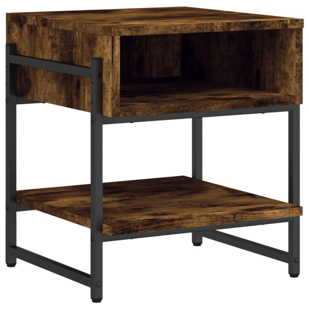 Coffee Table Smoked oak Engineered wood, metal Small
