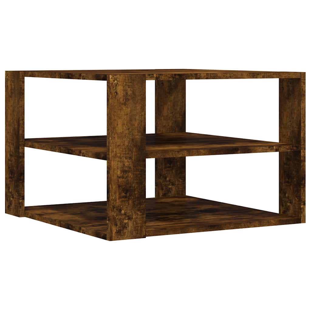 Coffee Table Smoked Oak Engineered Wood Small Coffee Table