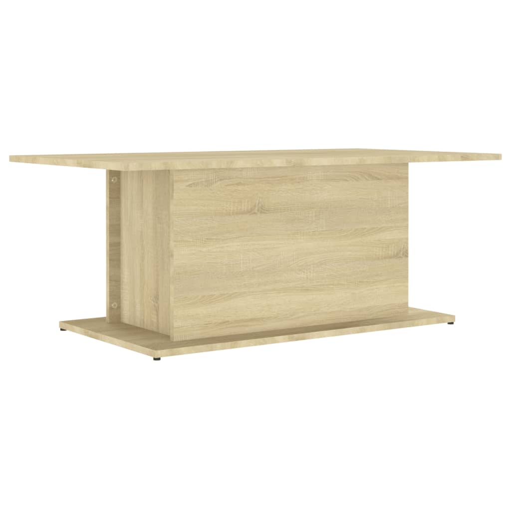 Coffee Table Sonoma Oak Engineered Wood 40.2 x 21.9 x 15.7 in
