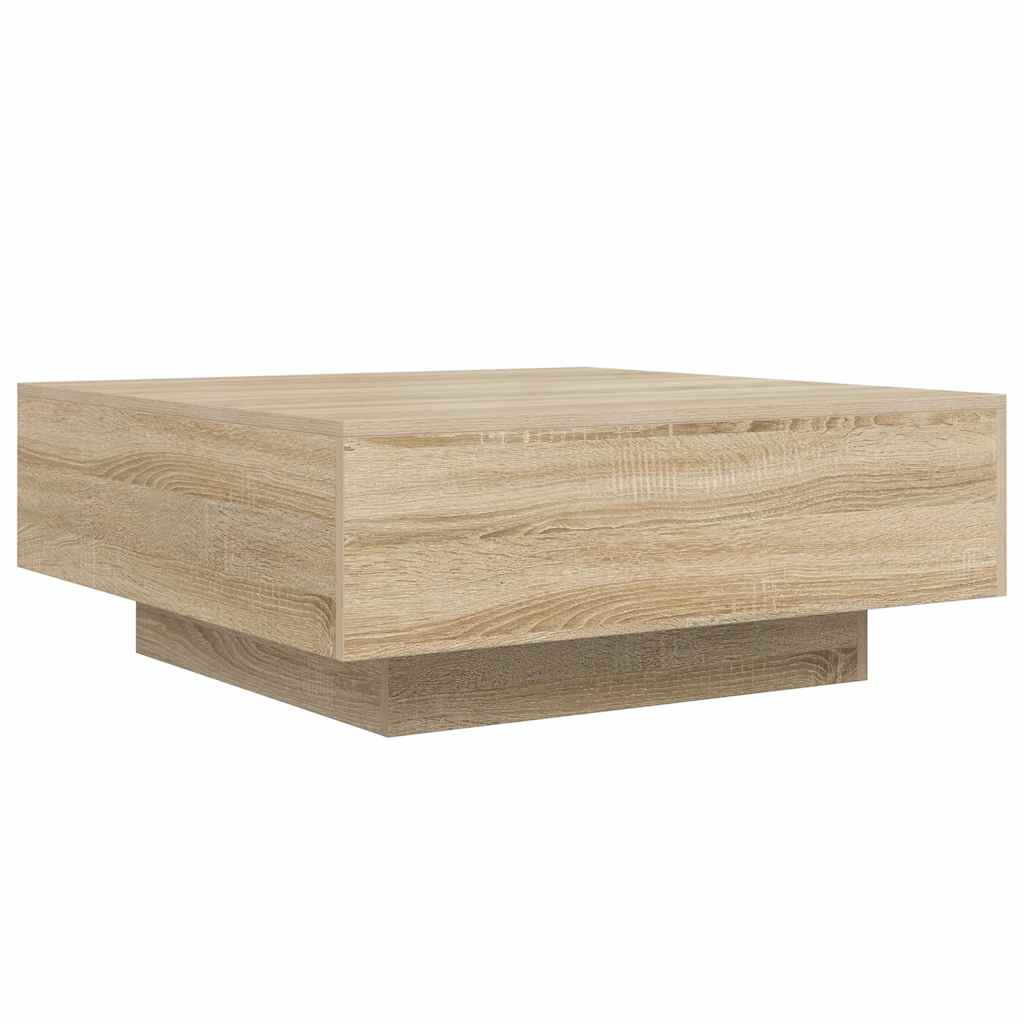 Coffee Table Sonoma Oak Engineered Wood Medium Decorative Inlays