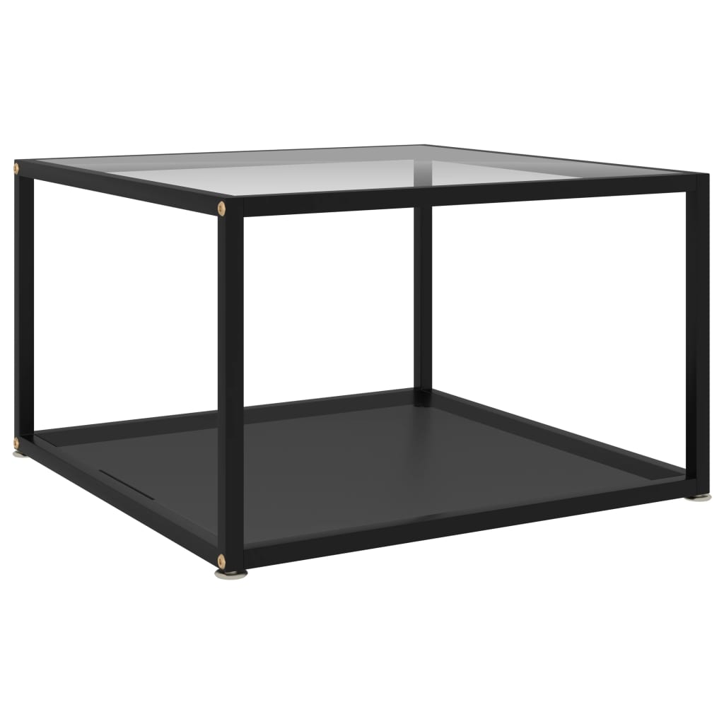 Coffee Table Transparent and Black