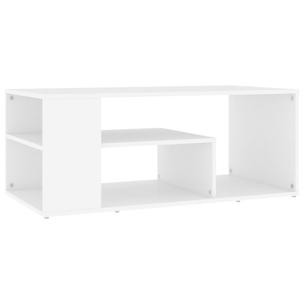 Coffee Table White Engineered wood 39.4 x 19.7 x 15.7 in